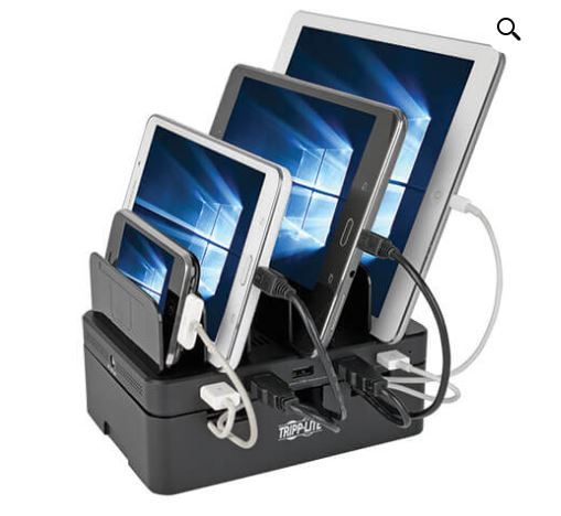 TRIPP LITE BY EATON CHARGING STATION WITH STORAGE USB 5PORT TABS//PHONES 230V U280-005-ST
