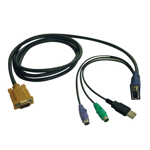 USB/PS2 Combo Cable for NetDirector KVM Switches B020-U08/U16 and KVM B022-U16, 15 ft. (4.57 m)