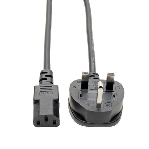 Tripp Lite P056-006-10A Computer Power Cable C13-UK 3PIN 10A M/F 6F/1.83M