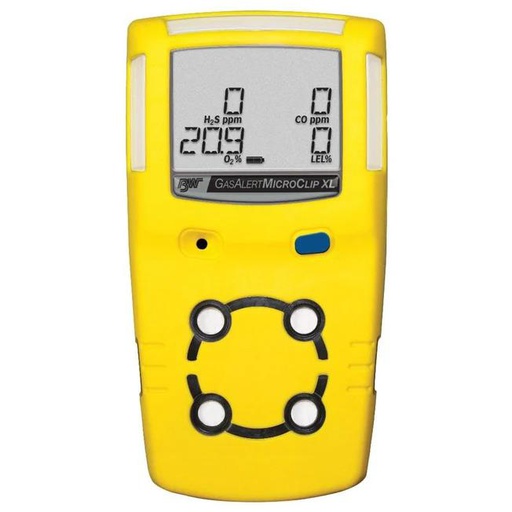BW Technologies GasAlertMicroClip XL Multi Gas Detector LEL, O2, H2S, CO