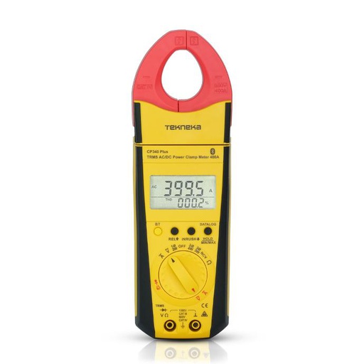 Tekneka CP340 Plus TRMS AC/DC Power Clamp Meter 400A