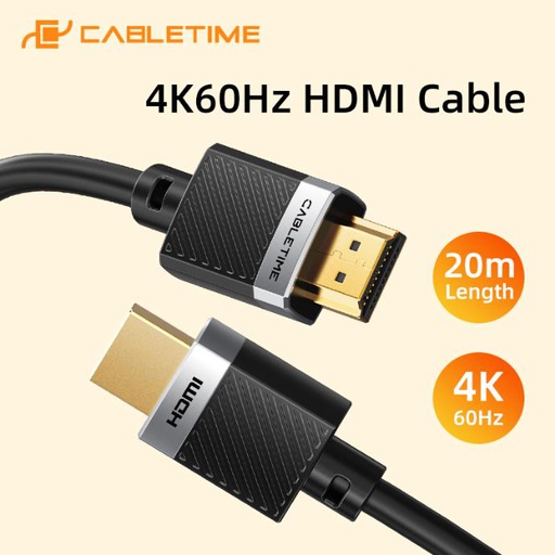 CABLETIME- HDMI2.0 CABLE AM/AM, SKU- CT-HD4K-AG2