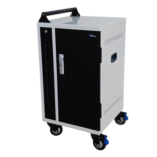 POWER TECHNOLOGIES-15 Bay Secure USB-C Hub Charging Cart, USB-C Cables - 220V UK, MODEL- PT-VERT-15-H65, SKU- CRT-VRT-B15L-U-H65C