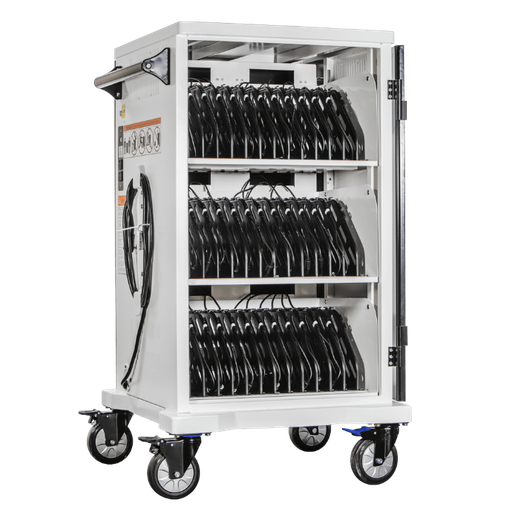 POWER TECHNOLOGIES 36 Bay Secure Charging Cart - 220V UK , MODEL- AC-SLIM, SKU- CRT-SLM-S36L-U