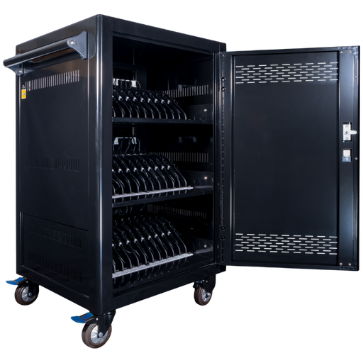 POWER TECHNOLOGIES 36 Bay Smart Charging Cart - 220V UK, MODEL- PT-36 , SKU- CRT-LTE-B36L-U