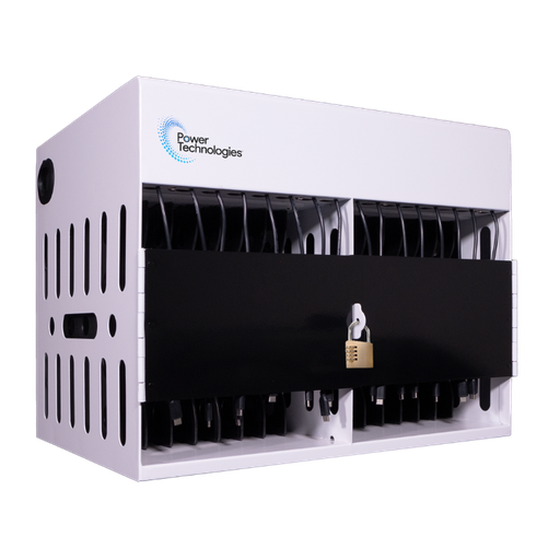 POWER TECHNOLOGIES 16 Bay, Basic Charging USB Hub, Charging Cabinet, USB-C Cables - 220V UK, MODEL- AC-COMP-16-H65, SKU- CAB-CMP-B16L-U-H65C