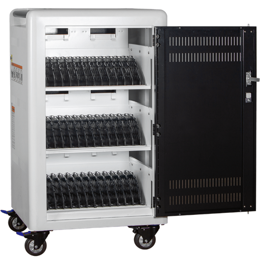 POWER TECHNOLOGIES AC-Plus-T, 36 Bay, Smart Charging USB Hub, Charging Cart, USB-C Cables