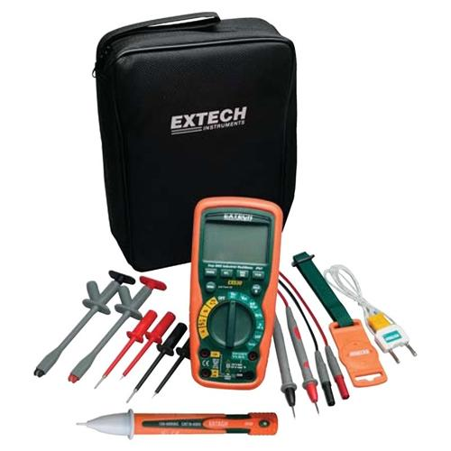 Extech EX530-KIT Industrial Multimeter Test Kit with Voltage Detector