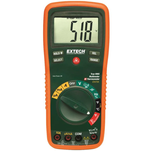 Extech EX470A 12 Function True RMS Professional Multimeter + InfraRed Thermometer