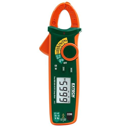 Extech MA63: 60A True RMS AC/DC Clamp Meter + NCV