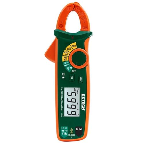 Extech MA61: 60A True RMS AC Clamp Meter + NCV