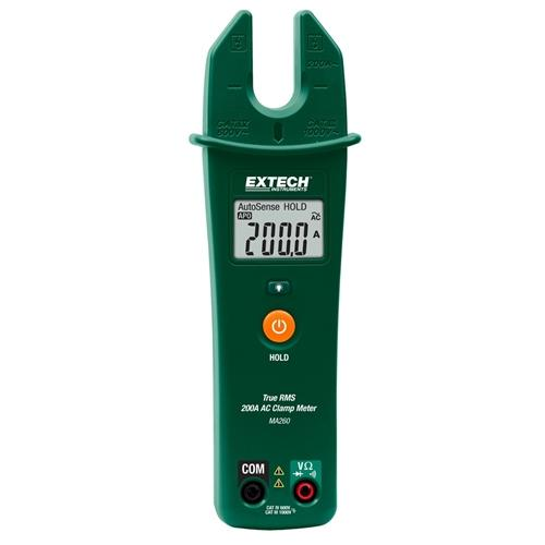 Extech MA260 True RMS 200A AC Open Jaw Clamp Meter