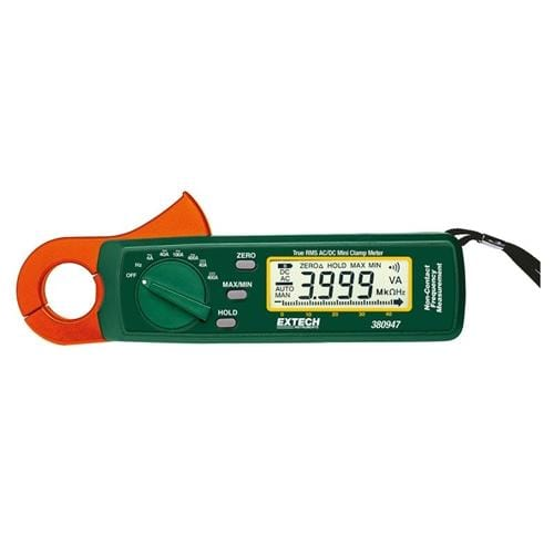 Extech 380947: 400A True RMS AC/DC Mini Clamp Meter