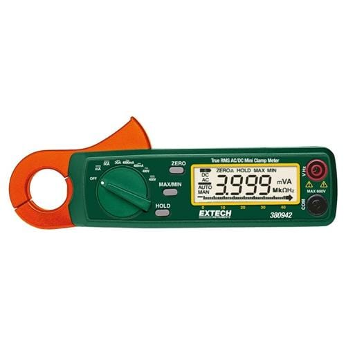 Extech 380942: 30A True RMS AC/DC Mini Clamp Meter