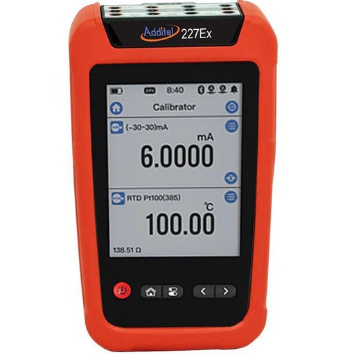 Additel ADT227Ex-HART : Documenting Multifunction Process Calibrator-HART (Intrinsically safe)