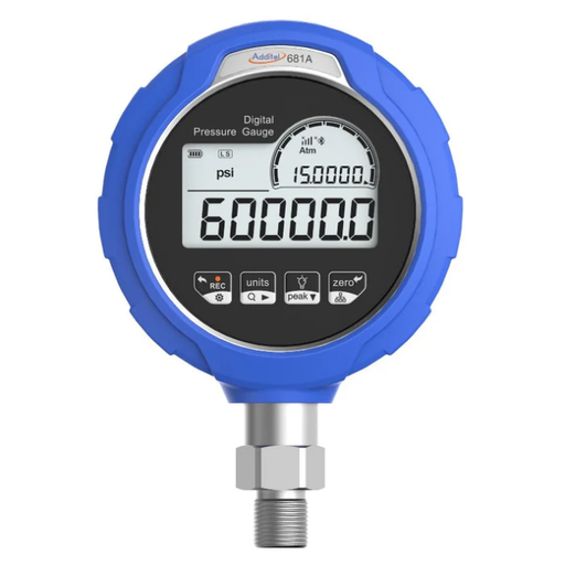 Additel ADT681A Digital Pressure Gauge, -15psi (-1 bar) to 60000psi (4200 bar)
