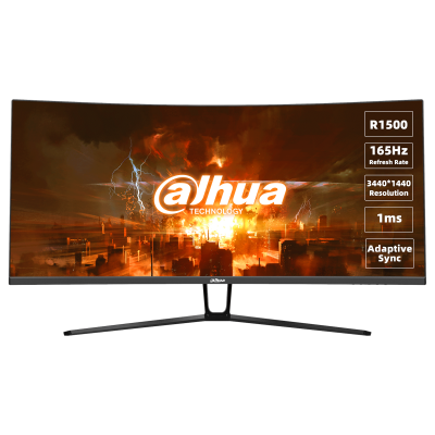 Dahua Gaming Monitor DHI-LM34-E330C , 34’’ WQHD Curved Monitor ,165Hz Refresh Rate & 1ms Response, Part Number- DHI-LM34-E330C