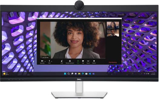 Dell Monitor P3424WEB 34" Curved Video Conferencing Monitor-2K QHD webcam