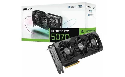 PNY GeForce RTX™ 5070 12GB Triple Fan DLSS 4, Material No- VCG507012TFXPB1