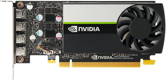 PNY NVIDIA Quadro T1000 8GB GDDR6 4xMini DP, Material No- VCNT1000-8GB-SB