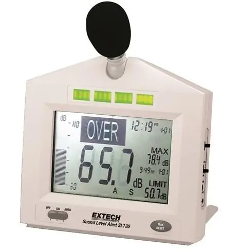 Extech SL130W: Sound Level Alert with Alarm