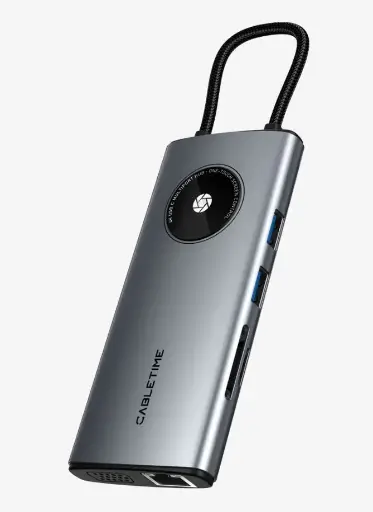 CABLETIME- 10-IN-1 USB C HUB SST LENS SERIES