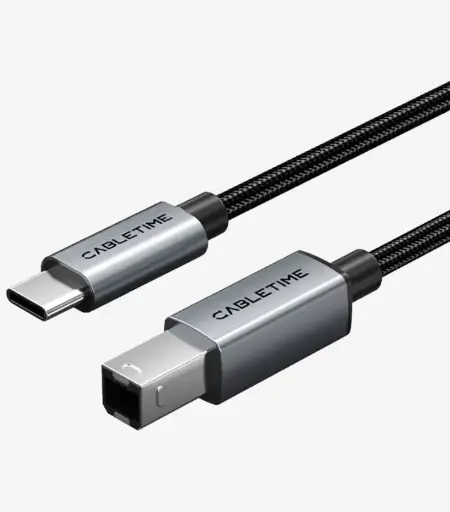CABLETIME- USB C 2.0 Printer Cable- 3 Meter