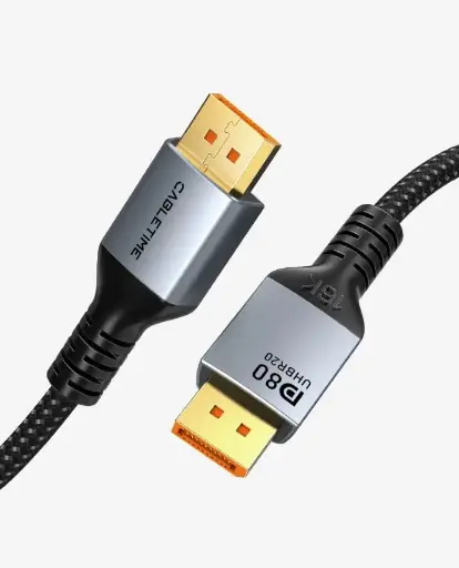 CABLETIME- VESA Certified DisplayPort 2.1 Cable 16K@60Hz 8K@120Hz 4K@240Hz 80Gbps- 3 Meter