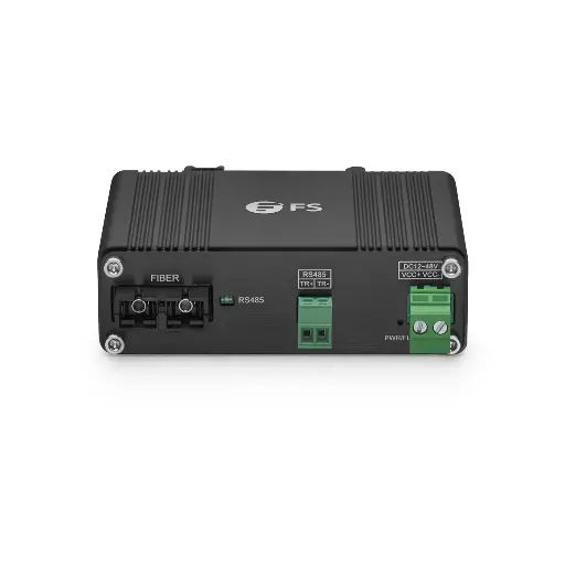 FS Industrial Unmanaged 1 x RS485 2-Wire to 1 x 100Base-X Multimode SC 850nm 550m Ethernet Media Converter