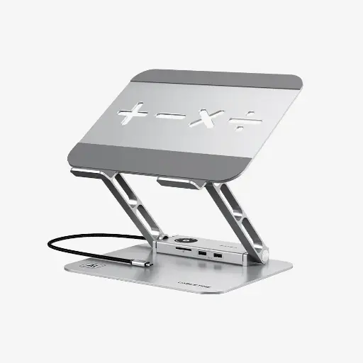 CABLETIME Laptop Docking Station Stand 8 IN 1 for Macbook CT-LS08H-AS